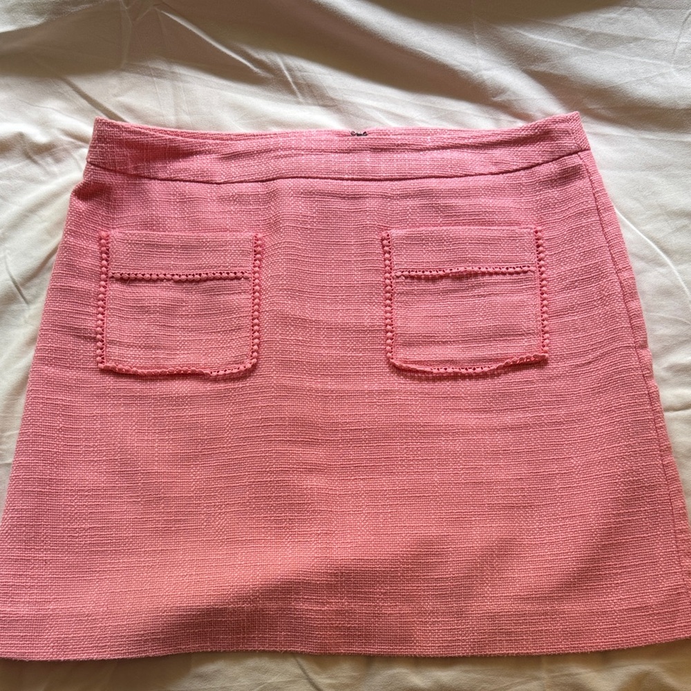 LOFT Pink Mini Skirt with Front Pockets